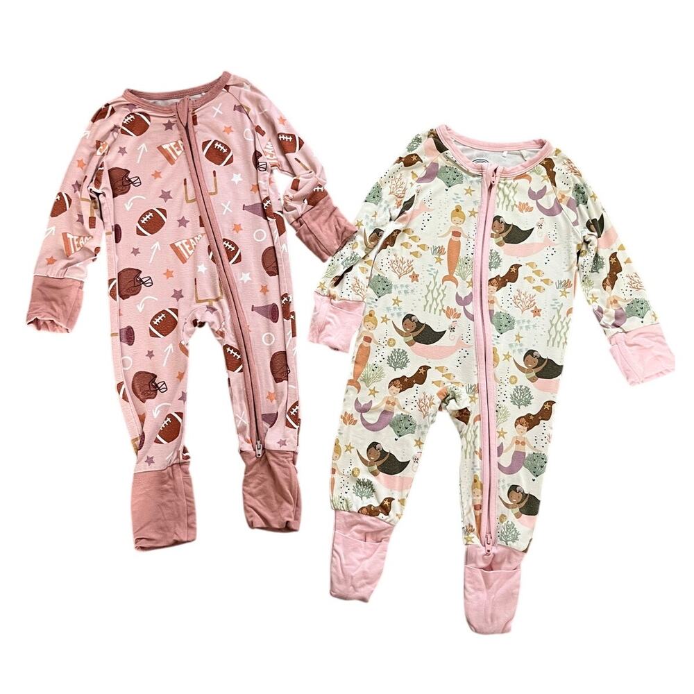 Emerson And Friends Bundle Convertible Pajamas Size 0-3 Months Bamboo